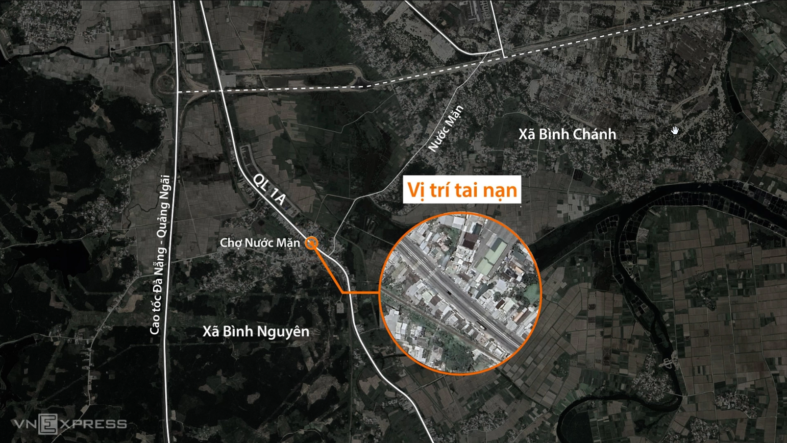 Nơi xảy ra tai nạn. Đồ họa:&nbsp;Đỗ Nam