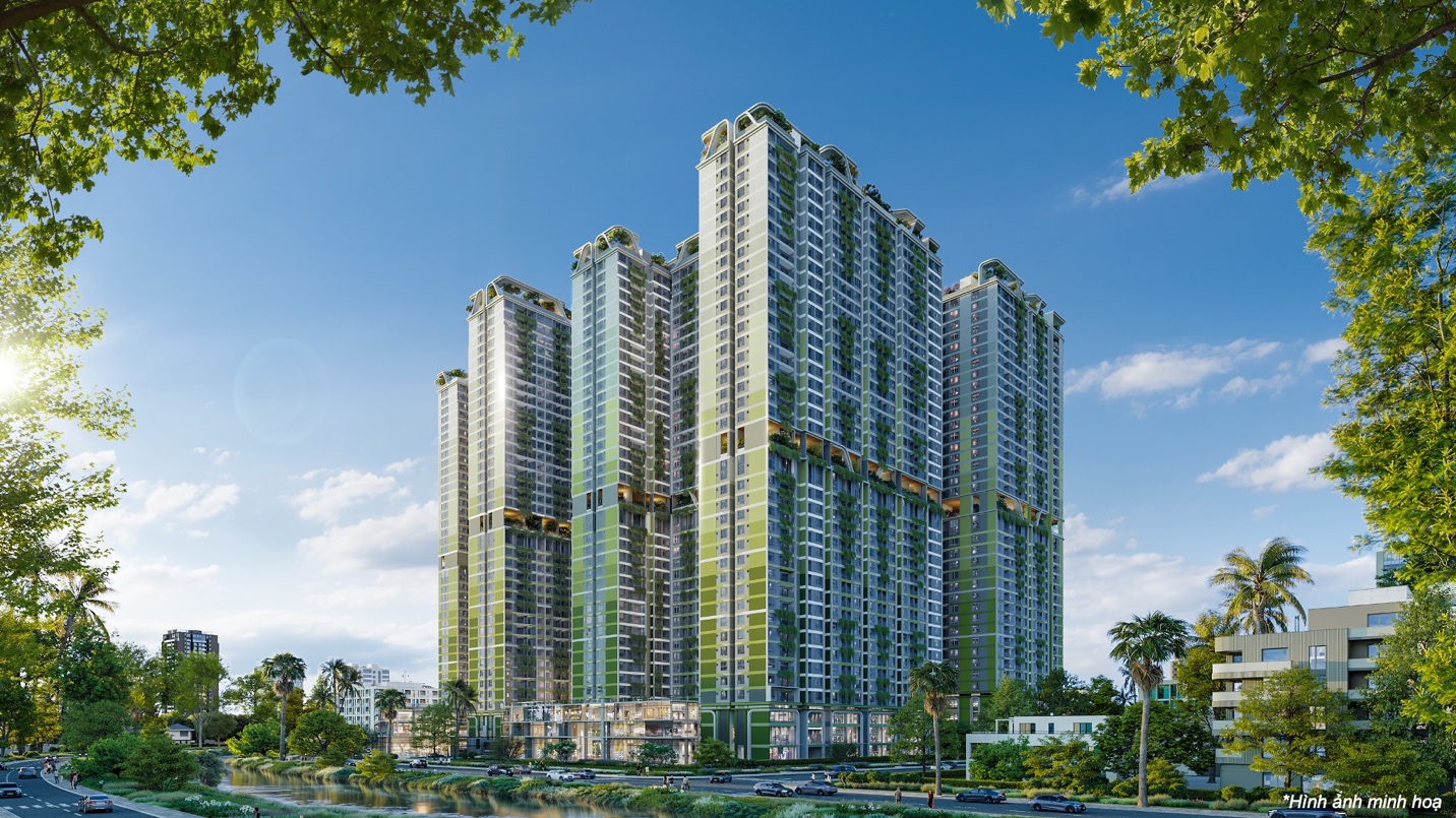 La Pura ứng dụng biophilic design, lồng ghép tối đa cây xanh vào không gian sống đô thị, tạo hiệu ứng "xanh trọn tầm mắt".