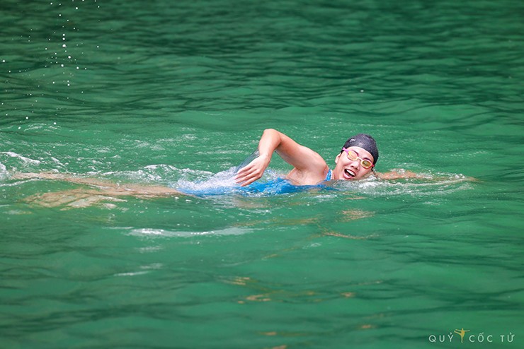 Ánh Viên nghiêm túc tập luyện cho thử thách mới của mình