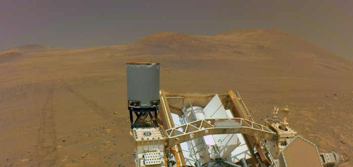 Bức ảnh mà tàu săn sự sống Perseverance chụp lại khi đang trên đường đến Krokodillen - Ảnh: NASA