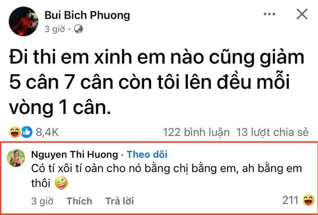 Bình luận của mẹ cô bên dưới càng khiến dân mạng cười nghiêng ngả: 