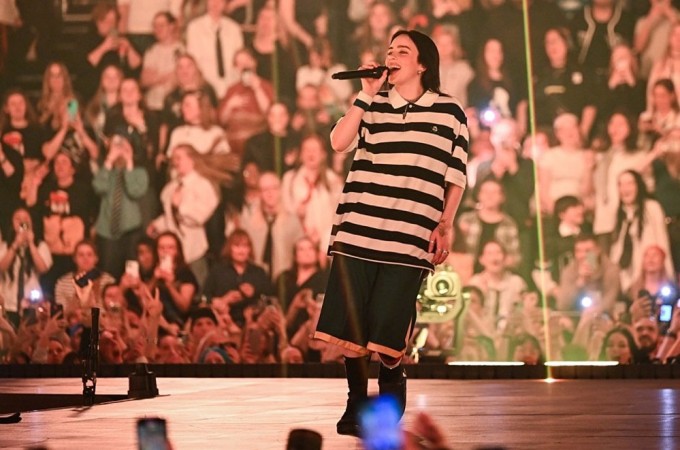 Billie Eilish biểu diễn tại Stockholm, Thụy Điển tháng 4. Ảnh: WireImage
