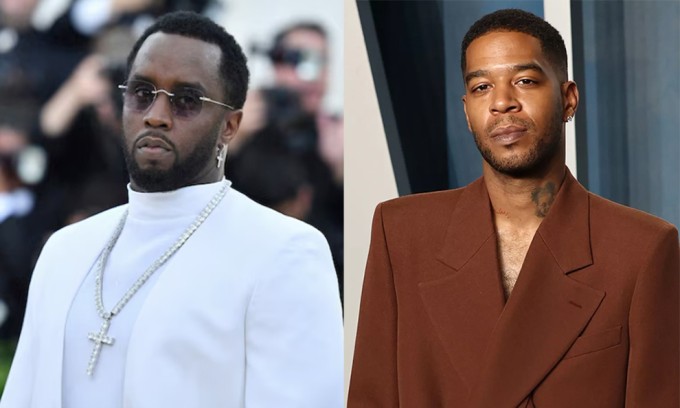 Diddy và Kid Cudi. Ảnh: AFP, FilmMagic