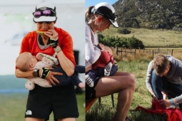 Chấn động  " mẹ bỉm sữa "  vừa chạy vừa cho con bú: Vô địch siêu marathon 100km