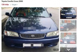 Toyota Corolla Cross đời 2000 giá 126 triệu đồng hay 2022 giá 565 triệu đồng?
