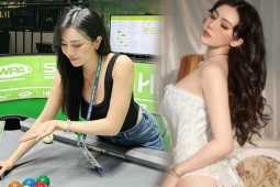 Nữ trọng tài Billiards  " gây mê "  với loạt ảnh đời thường nóng bỏng