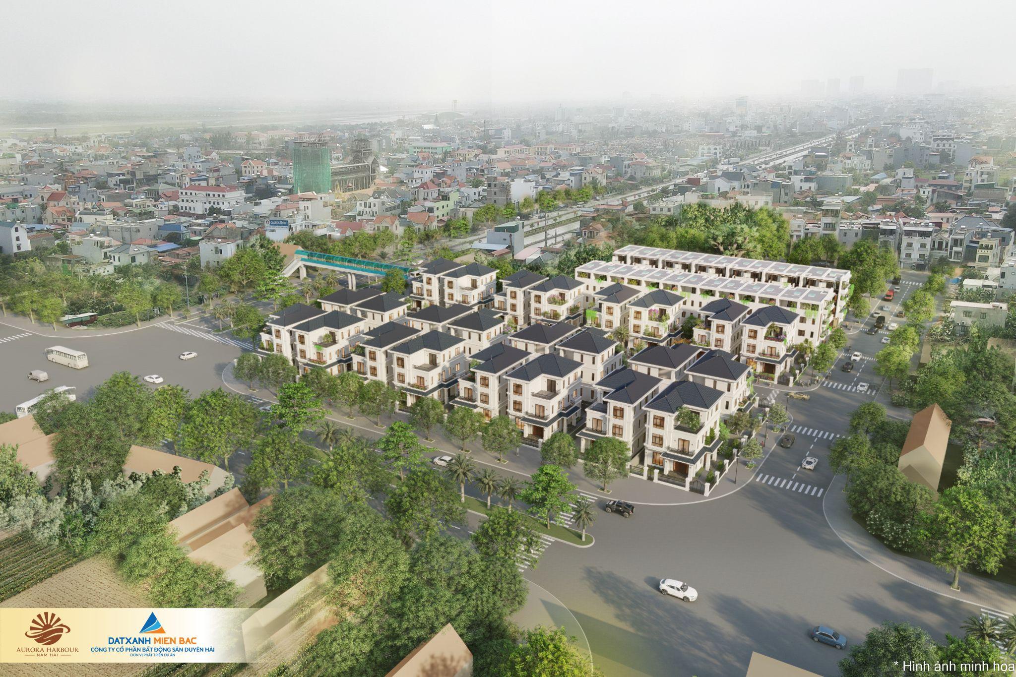 Hình ảnh phối cảnh 3D toàn cảnh dự án Aurora Harbour Nam Hải