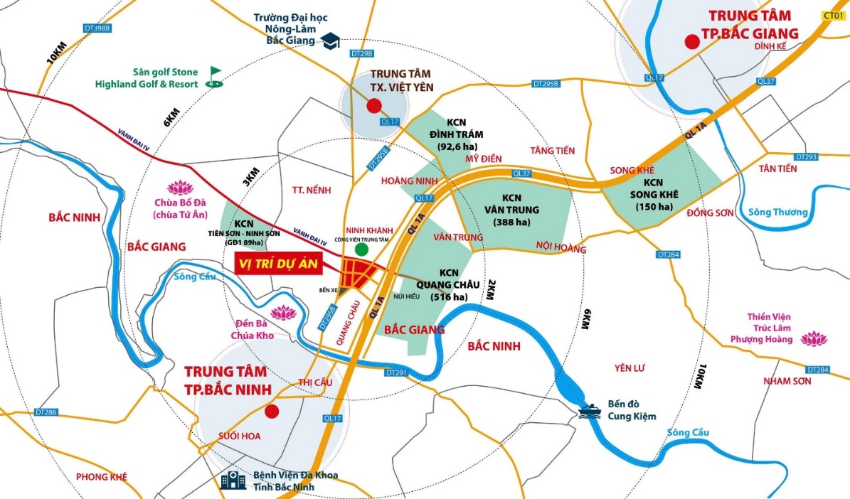 Liên kết vùng của dự án Tabudec TNH Việt Yên