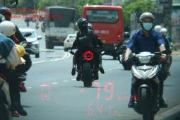 Xe máy lưu ý bị phạt nguội do chạy quá tốc độ lên tới 8 triệu đồng