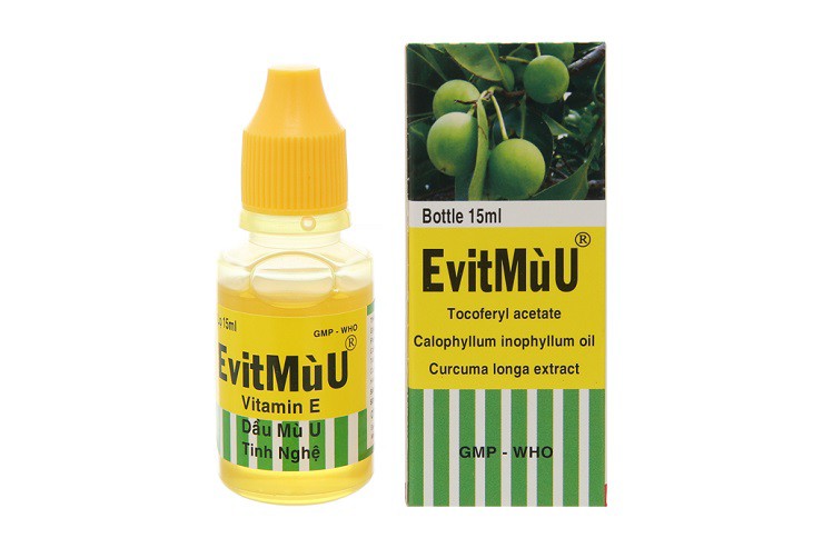 Sản phẩm&nbsp;Evit mù u của&nbsp;Công ty cổ phần Hóa dược Việt Nam.