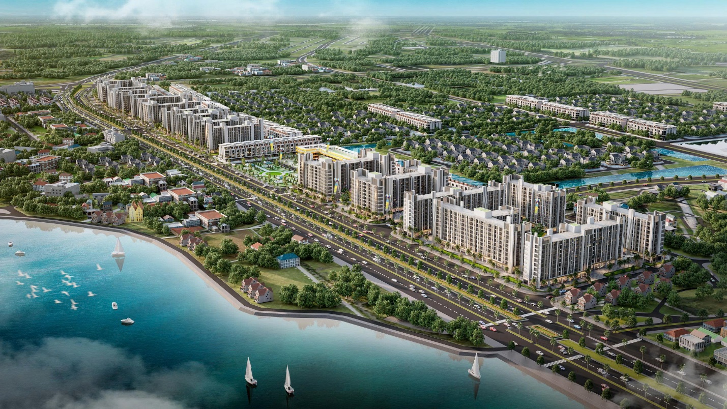 Phối cảnh tổng thể NOXH Happy Home Thanh Hóa của Tập đoàn Vingroup