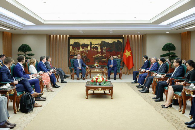 Toàn cảnh cuộc tiếp. Ảnh: VGP.