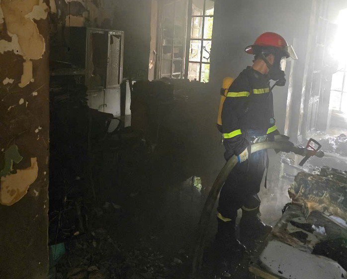 Vụ cháy tại một phòng trên tầng 2 của Sở Tài chính (số 1 Đinh Tiên Hoàng, quận Hồng Bàng, TP Hải Phòng) gây thiệt hại chủ yếu là giấy tờ, tài liệu