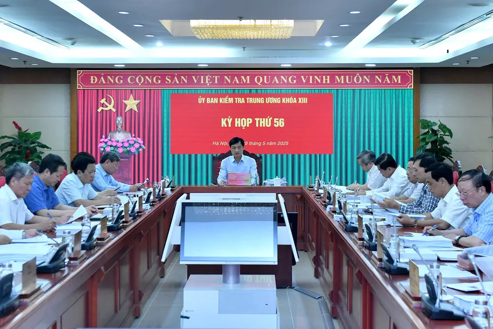 Quang cảnh Kỳ thứ 56 của Ủy ban Kiểm tra Trung ương. Ảnh: UBKTTW