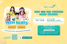 TECH BEATS CAMP 2025 - Trại hè công nghệ và đa giác quan: Khơi dậy đam mê, cho con một mùa hè bổ ích
