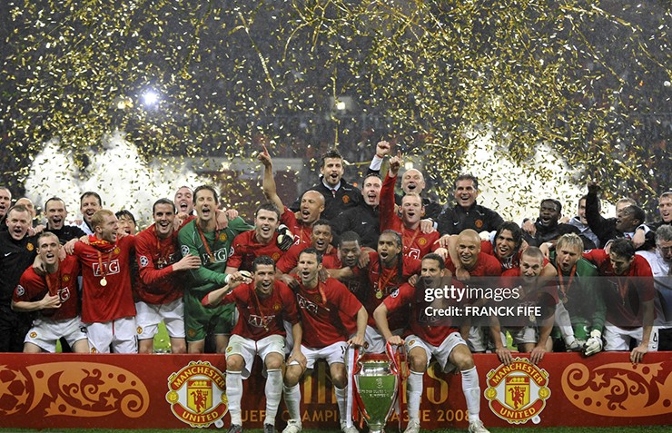 Park Ji Sung vô địch&nbsp;Champions League cùng Man Utd&nbsp;mùa giải 2007/2008