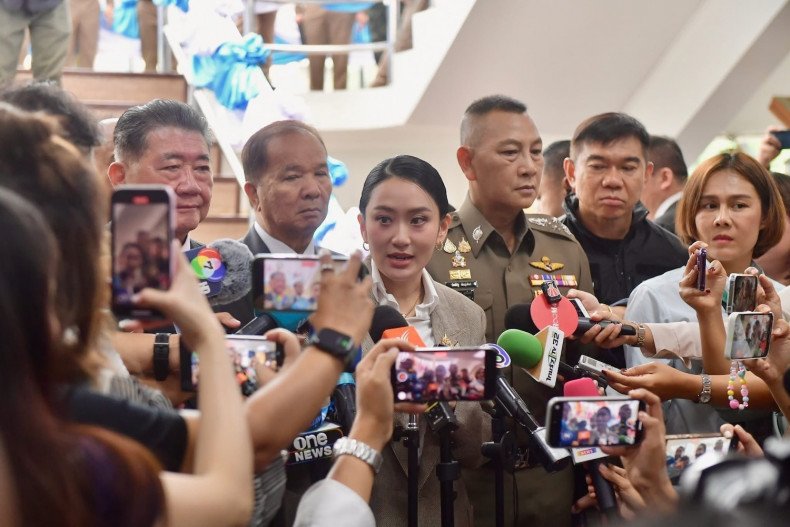 Thủ tướng Thái Lan – bà Paetongtarn Shinawatra – trả lời báo giới hôm 29/5 (ảnh: Bangkok Post)
