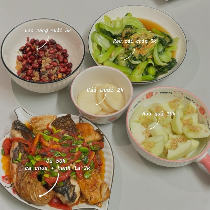Những mâm cơm &#39;vén khéo&#39; chưa tới 500.000 đồng cho bốn người ăn cả tuần - 4