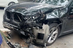 Xe ô tô BMW va chạm xe máy, cô gái 18 tuổi bị đứt lìa chân phải
