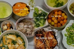 Những mâm cơm 'vén khéo' chưa tới 500.000 đồng cho bốn người ăn cả tuần