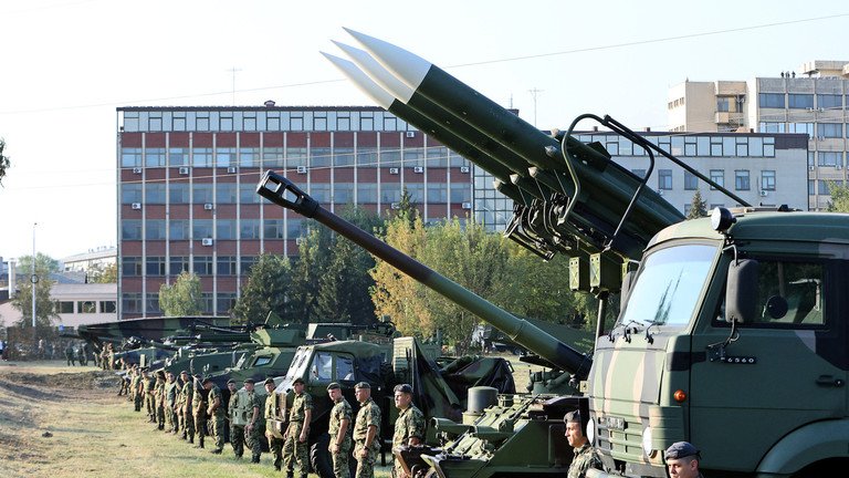 Khí tài xuất hiện ở Serbia vào ngày 15/9/2023. Ảnh: Anadolu. Khí tài xuất hiện ở Serbia vào ngày 15/9/2023. Ảnh: Anadolu.