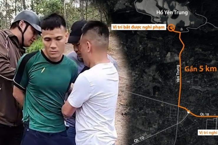 Nơi giấu tiền của nghi phạm cầm dao cướp ngân hàng