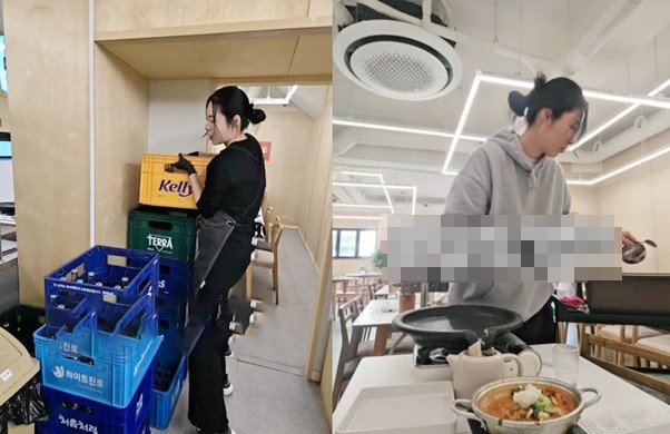 Nữ siêu mẫu nổi tiếng, nay sa cơ đi làm phục vụ nhà hàng - 1