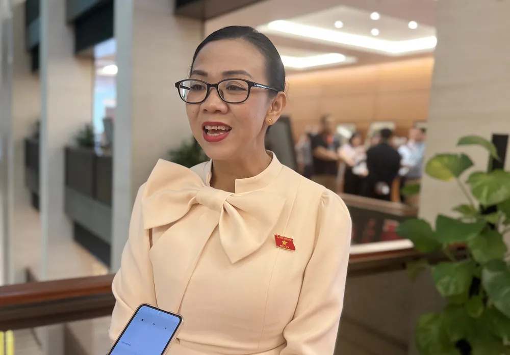 Đại biểu Trịnh Thị Tú Anh (Lâm Đồng). Ảnh: NT