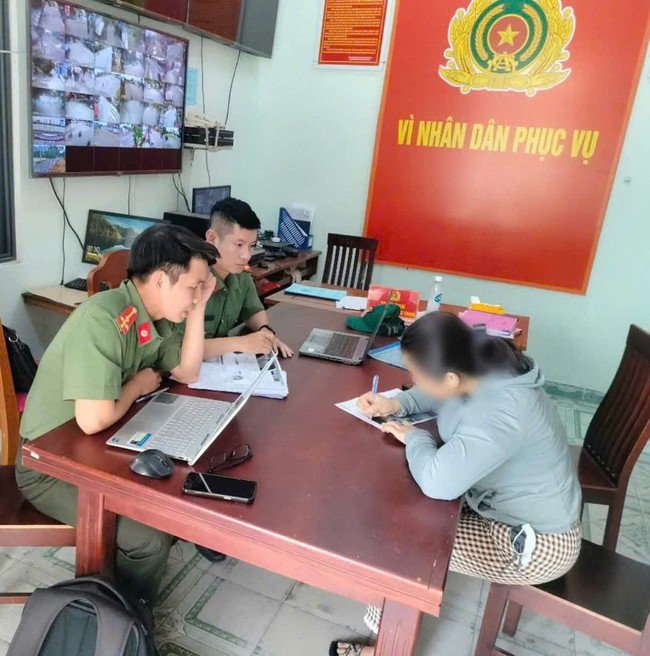 Công an làm việc với người phụ nữ đăng tin thất thiệt