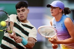 Alcaraz lập cột mốc mới, Swiatek xuyên phá nhiều kỷ lục Roland Garros