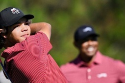 Con trai Tiger Woods giành chiến thắng vang dội ở American Junior Golf