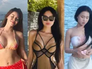Bạn trẻ - Cuộc sống - Dàn vợ cầu thủ Việt Nam diện bikini đẹp nhất