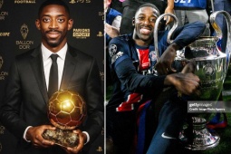 Dembele giành Cúp C1: Chạm tay vào Quả bóng Vàng, sắp thành  " vì tinh tú "  thứ 10