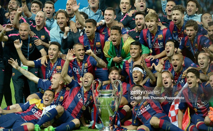 Chiến thắng giúp Barca&nbsp;hoàn tất cú ăn ba danh hiệu mùa giải 2014-2015