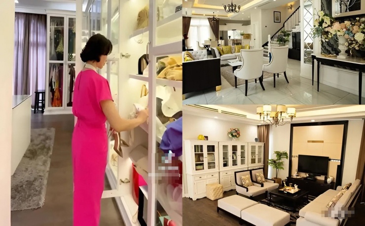 Thiết kế và nội thất sang trọng, hiện đại bên trong biệt thự.
