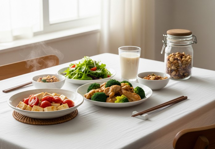 Chế độ ăn Portfolio giúp bạn chống lại tình trạng cholesterol cao - Minh họa AI: Thu Anh