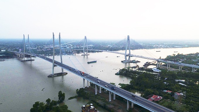 Cầu Mỹ Thuận và cầu Mỹ Thuận 2. Ảnh: Thường Sơn