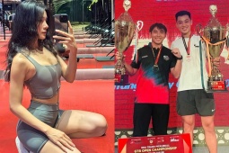 Hot girl làng gym thi tài pickleball với nam, Vinh Hiển và Phúc Huỳnh vô địch gây sốt