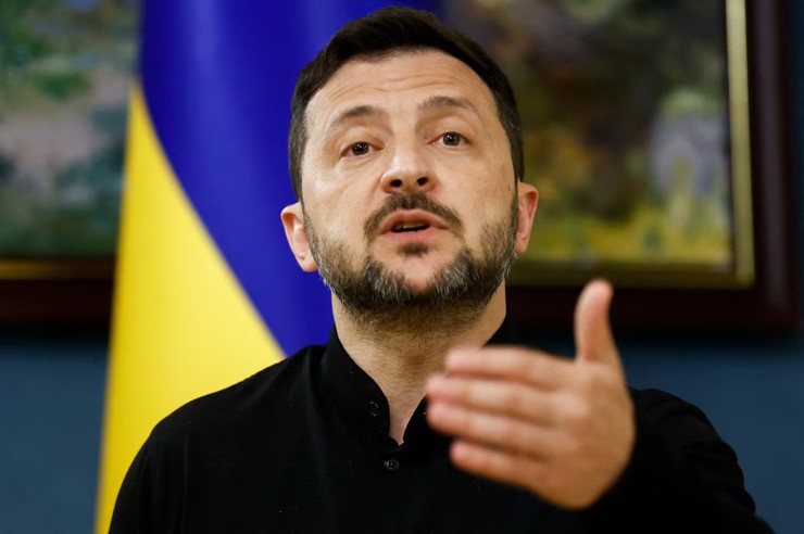 Tổng thống Ukraine Volodymyr Zelensky. Ảnh: Reuters.