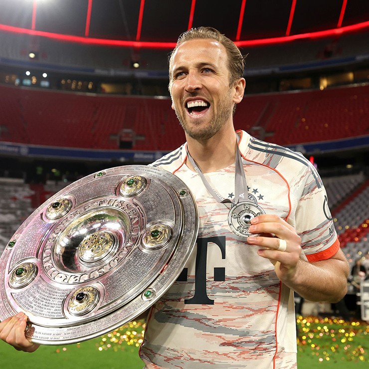 Harry Kane chấm dứt cơn khát danh hiệu với chức vô địch Bundesliga 2024/25 cùng Bayern Munich