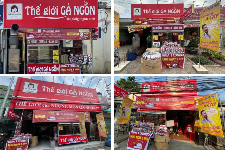 4 chi nhánh Thế giới Gà Ngon tại Đức hòa, Long An