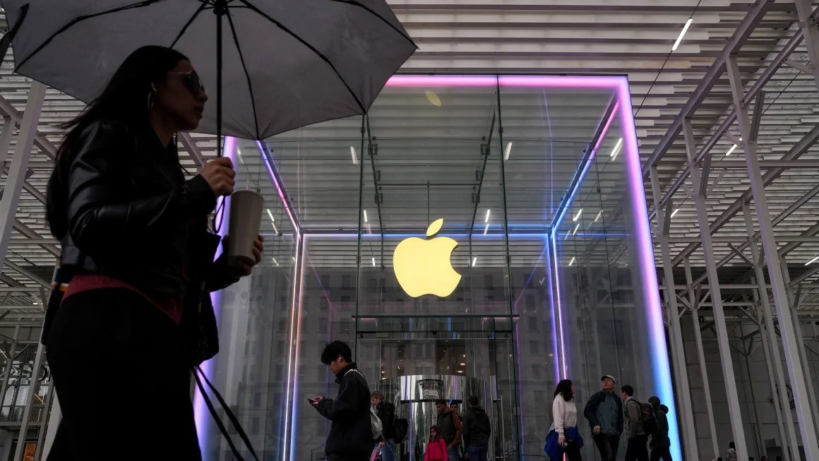 Một&nbsp;cửa hàng Apple Fifth Avenue ở thành phố New York.