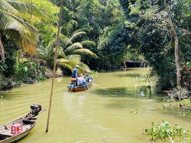 Cồn Sơn vào mùa, đi ăn trái cây, xem ếch, cá lóc nhảy vòng - 13