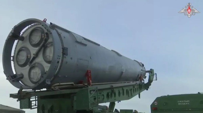 Tên lửa đạn đạo liên lục địa (ICBM) của Nga. Ảnh: Bộ Quốc phòng Nga