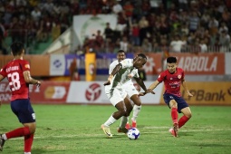Video bóng đá Bình Định - Công an Hà Nội: " Cơn mưa " 6 bàn (V-League)