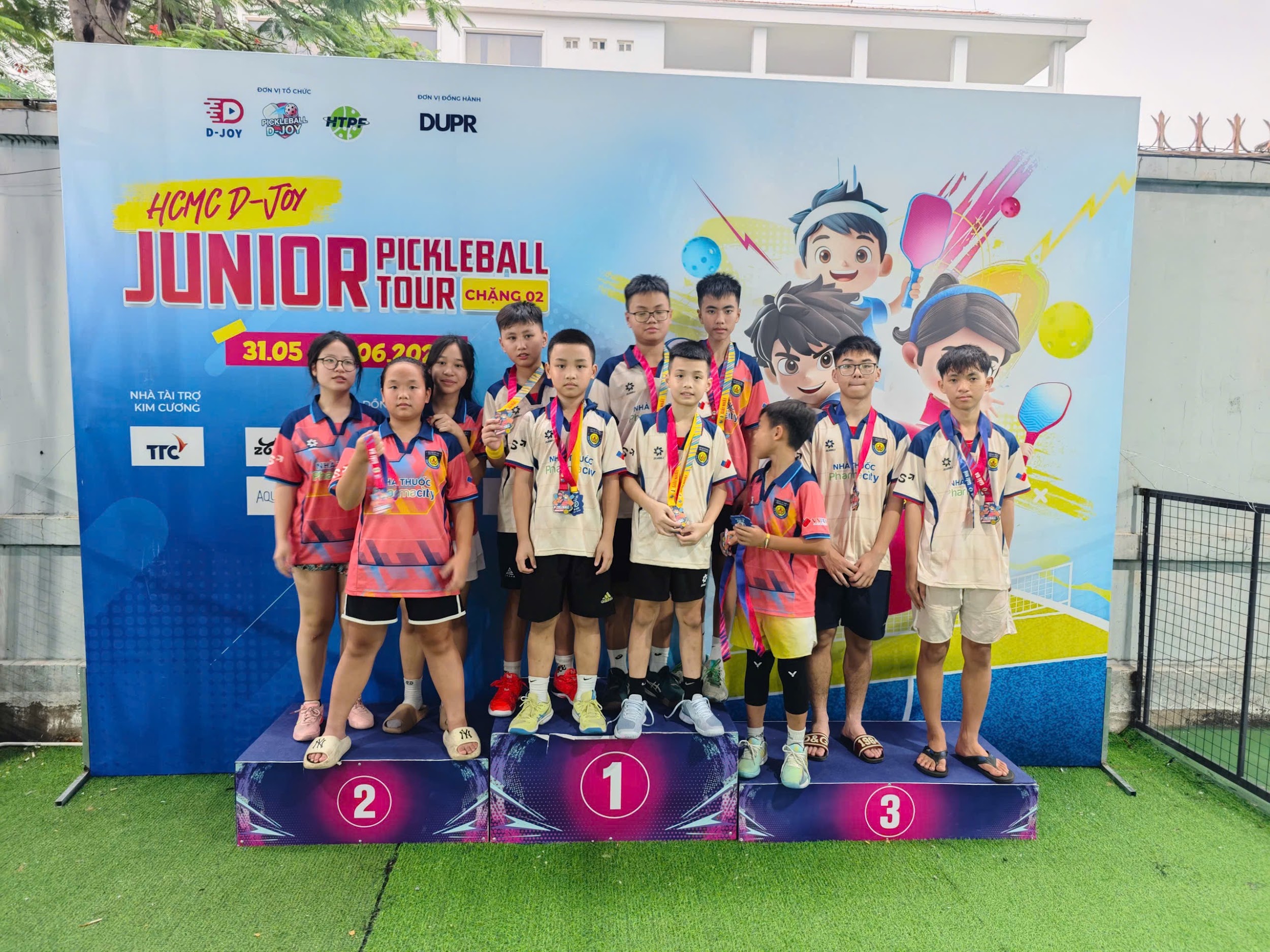 Đội hình tham gia thi đấu của Tuyển trẻ CLB Pickleball CAND