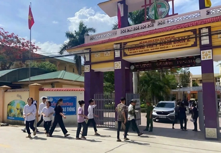 Trường THPT Nam Đàn 2. Ảnh: Đ.H