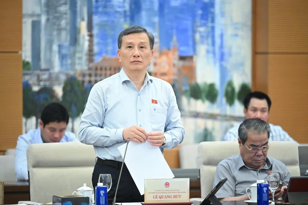 Chủ nhiệm Ủy ban khoa học, Công nghệ và Môi trường Lê Quang Huy. Ảnh: QH