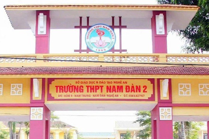 Trường THPT&nbsp;Nam Đàn 2, nơi thầy D. đang công tác