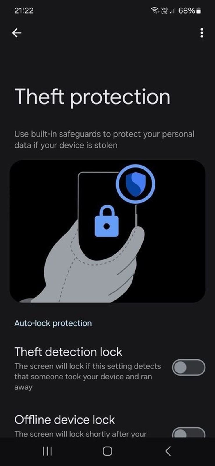 Tính năng Theft Protection hiện có mặt trên một số mẫu điện thoại của Samsung.